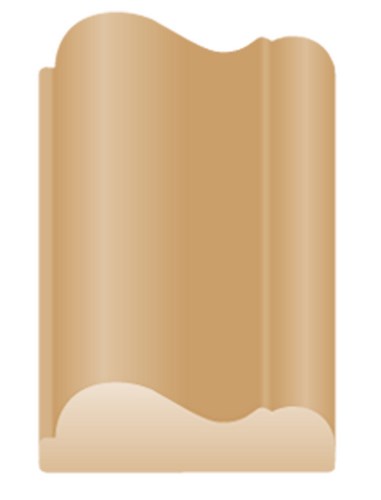 Chambranle brut P54 en bois 30 x 9 mm de 2.20 m pour encadrement de porte