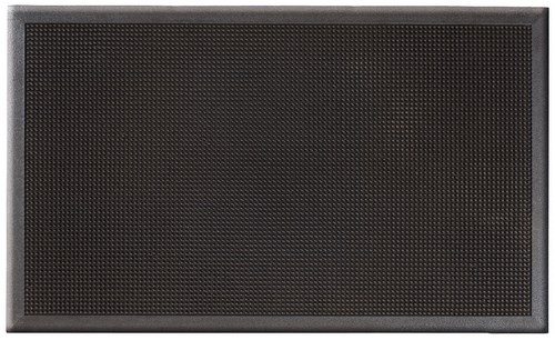 Tapis caoutchouc gratte pieds à picots noir 40 x 60 cm pour entrée extérieure