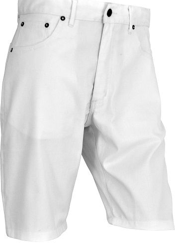 Bermuda de travail Berma blanc taille 36, résistant et confortable