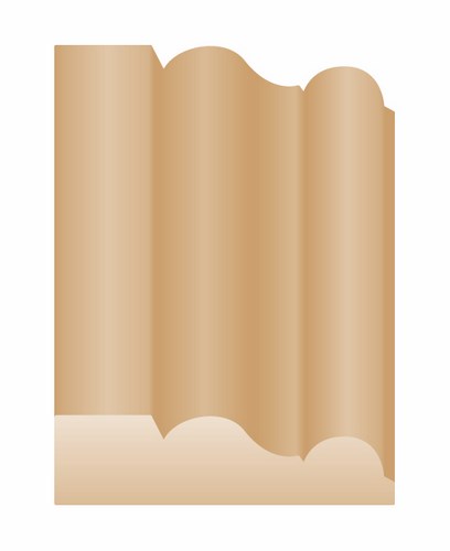 Chambranle Brut P16 en bois pour encadrement de porte ou fenêtre 34x9mm longueur 2.20m