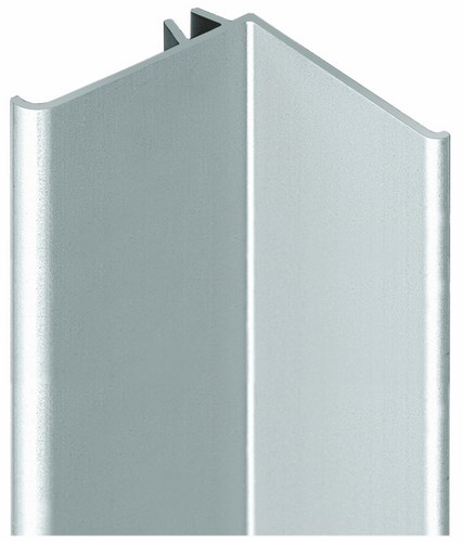 Couvre-joint d'angle pour mur et façade, profilé de finition en aluminium.