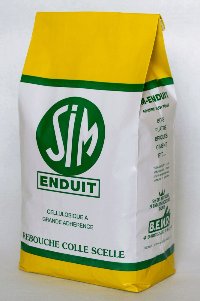 Enduit de rebouchage Sim 5 kg en sac, pour murs intérieurs et combler les trous et fissures