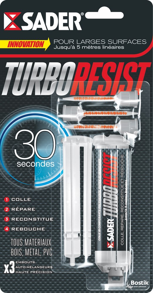 Colle Bi-Composant Turbo Resist Seringue 10 g Box de 48