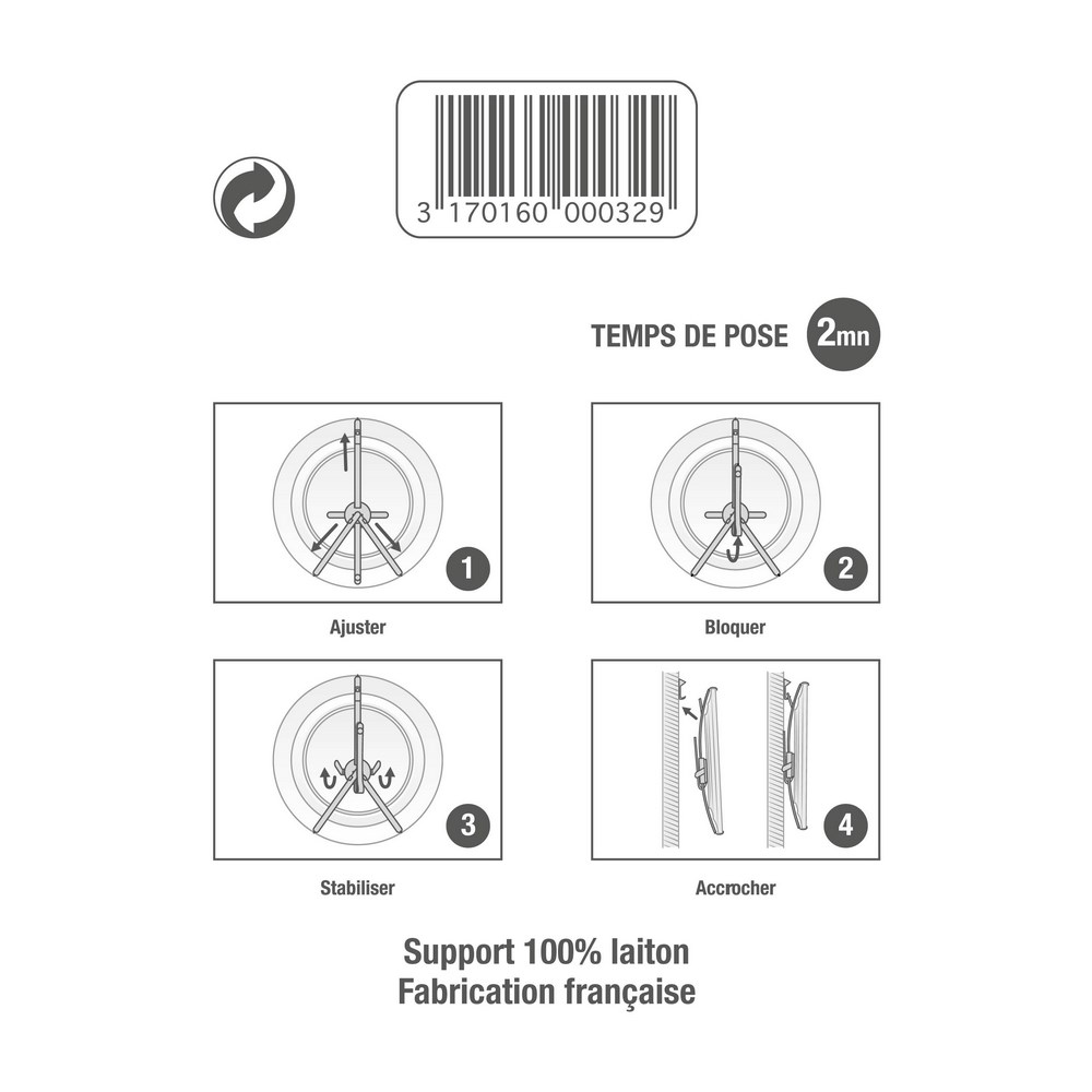 1 Porte Assiette Mural 20/28
