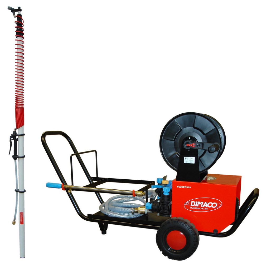 Pulvérisateur électrique monophasé PE20D3EP avec enrouleur intégré pour chantiers
