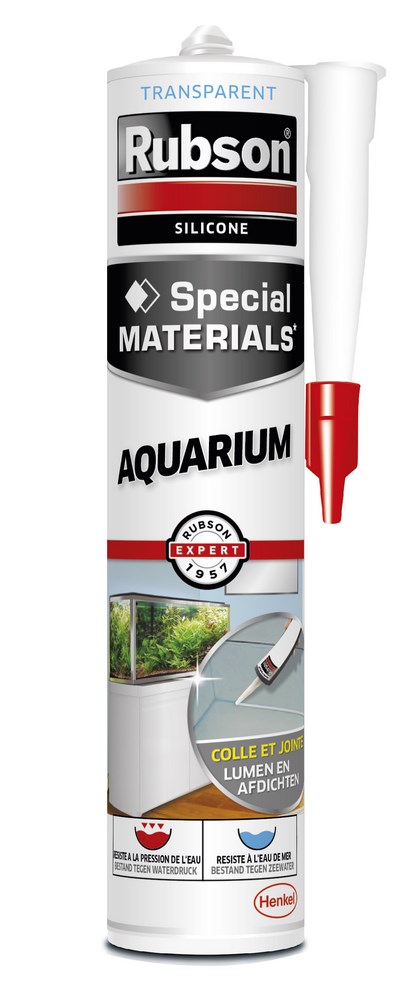 Mastic pour aquarium Special Materials translucide 280 ml pour une étanchéité parfaite