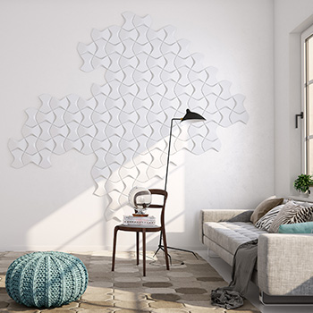 Arstyl Wall Tiles Wing Élément Décoratif 250 x 175 x 25 mm