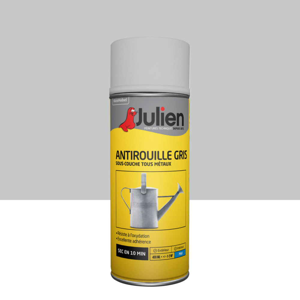 Aérosol Antirouille Tous Métaux 400 ml Gris Mat