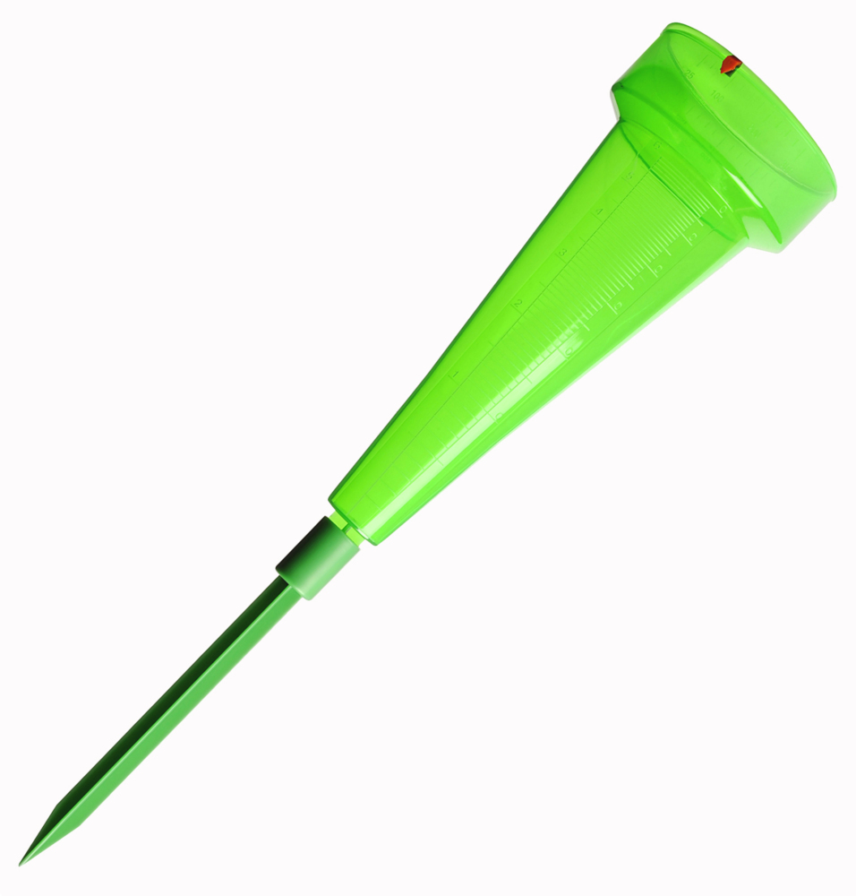 Pluviomètre Semi Professionnel 60mm au m² pour jardin, en plastique transparent gradué