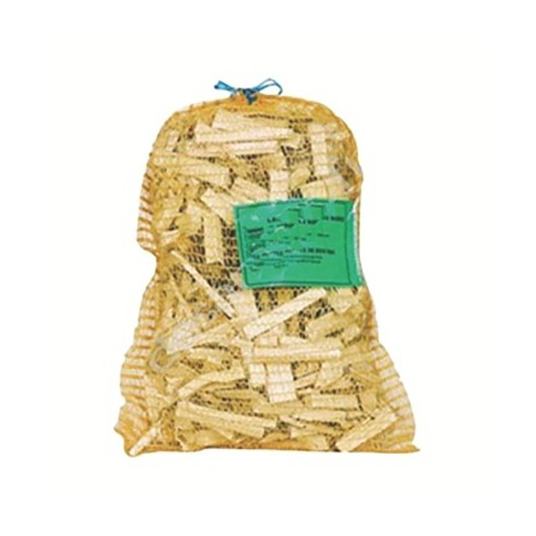 Filet de 20L de bûchettes d'allumage en bois sec pour barbecue, poêle ou cheminée