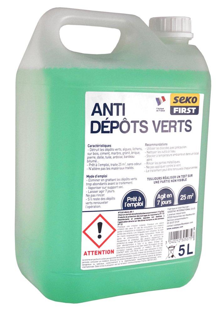 Anti Dépôts Verts Sekofirst 5L