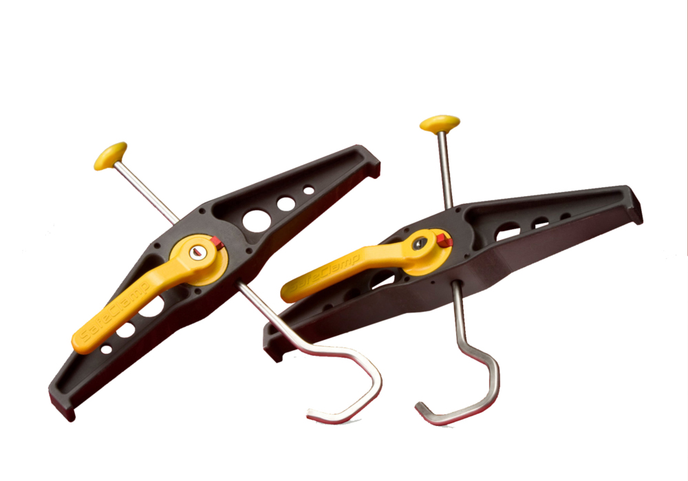 Lot de 2 attaches-échelles robustes pour galerie de toit, fixation sécurisée