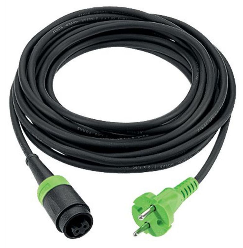 Câble d'alimentation Plug IT H05 RN-F noir souple 4m pour chantier et outillage électrique