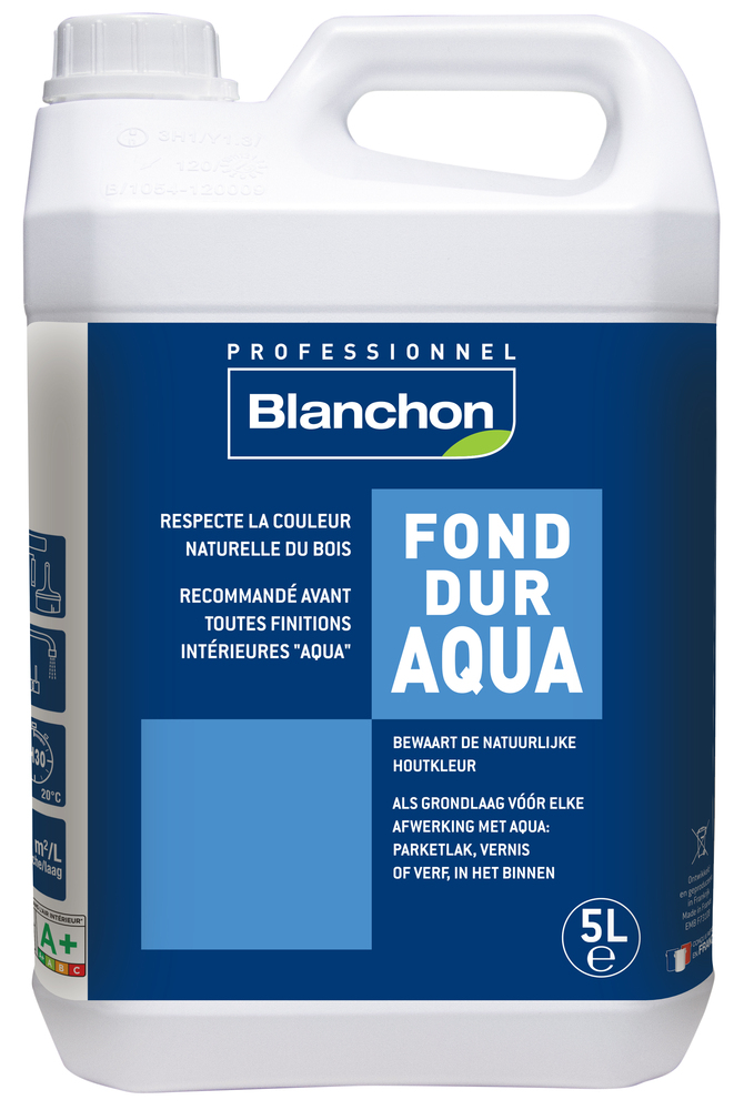 Fond Dur Aqua 5L pour bois, sous-couche protectrice avant vernis ou vitrificateur