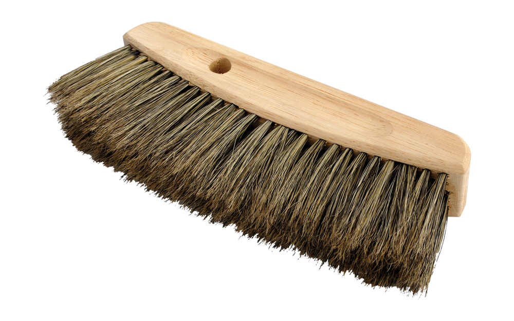 Brosse à épousseter en bois de 210mm avec 5 rangs de poils pour le dépoussiérage des petits outillages.