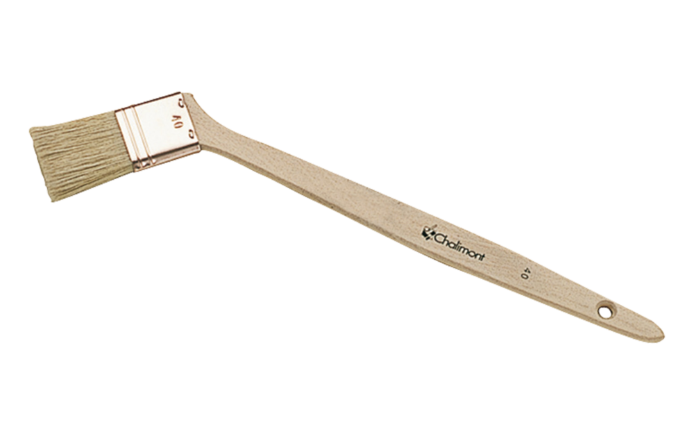 Brosse radiateur coudée 35 pour le nettoyage des interstices difficiles d'accès
