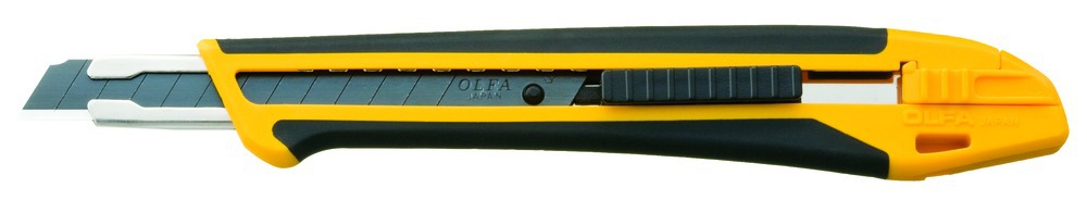 Cutter Olfa XA 1 avec lame de 9 mm pour le bricolage, prise en main ergonomique et curseur de blocage sécurisé.