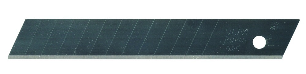Lot de 10 lames de cutter Olfa FWP1 noires de 12.5 mm pour une découpe précise.