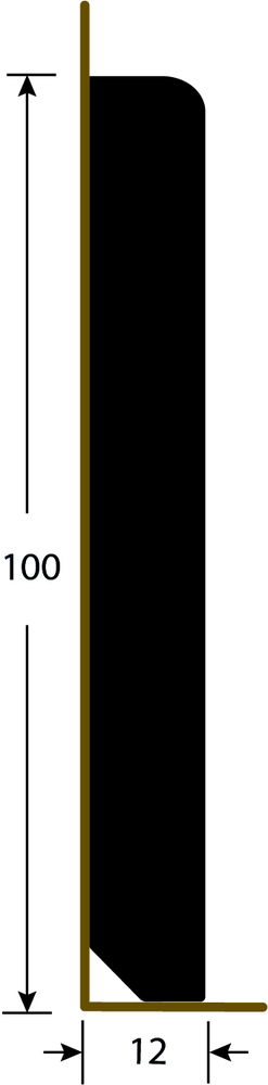 Plinthe MDF Blanche à Peindre 100 mm x 2.20 m