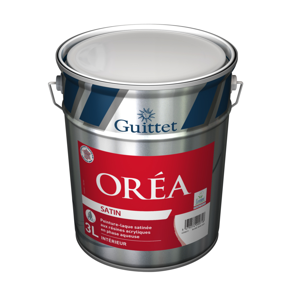 Laque intérieure Oréa Satin finition satinée pour murs et boiseries