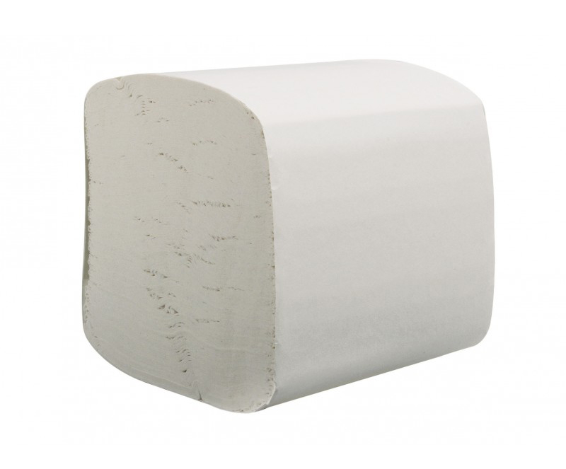 Papier toilette plié blanc 2 plis doux et absorbant
