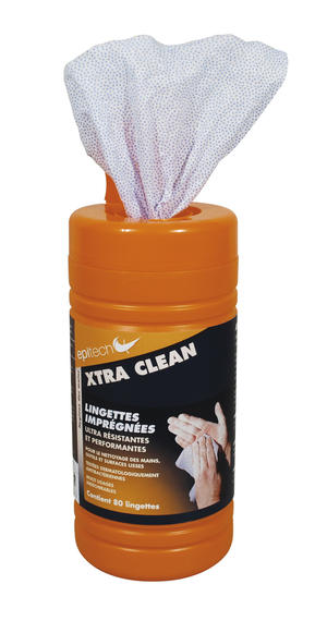 Boîte de 80 lingettes nettoyantes Xtra Clean pour mains et surfaces professionnelles