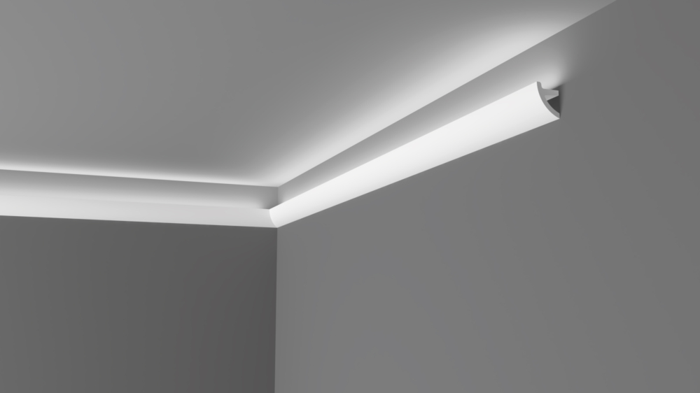 Moulure polyuréthane Arstyl IL1 de 70x50mm et 2 mètres de long, à peindre