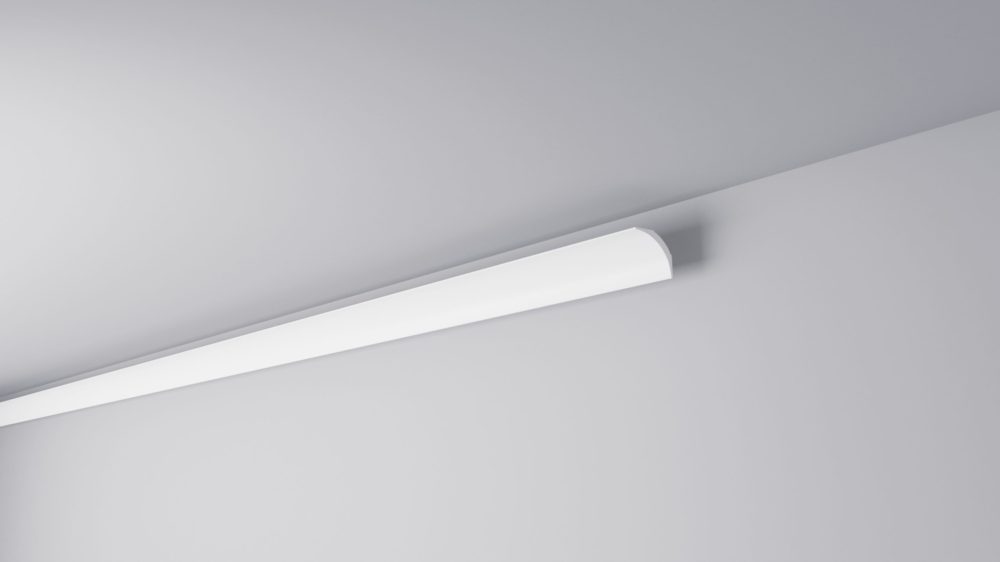 Moulure NE1 Nomastyl Pure en polystyrène 40x40mm x 2m, profil moderne pour finition intérieure.