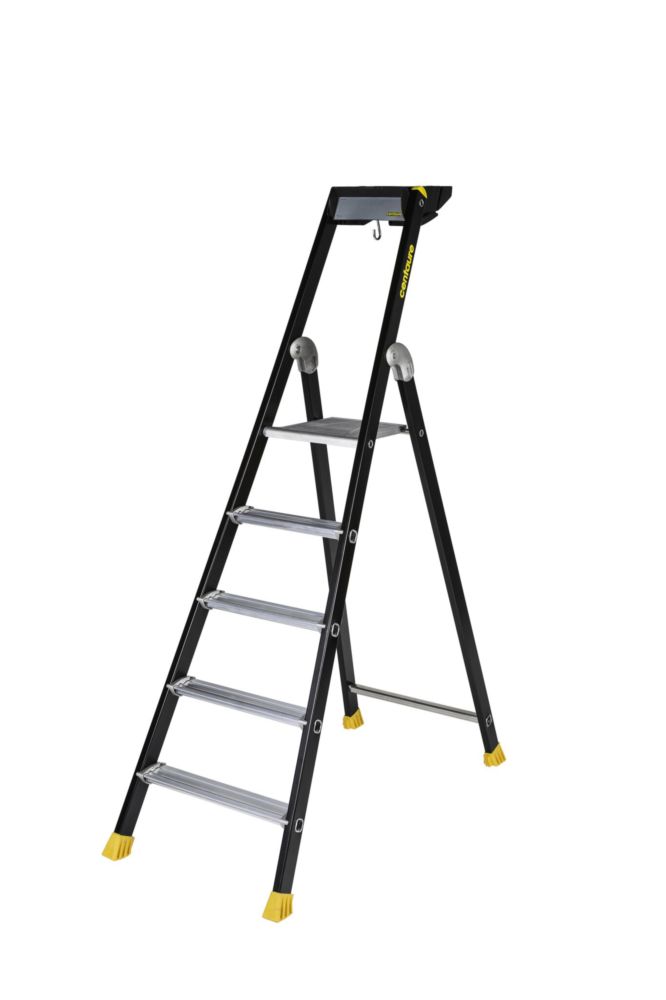 Escabeau en aluminium laqué MP 5 marches, léger et robuste