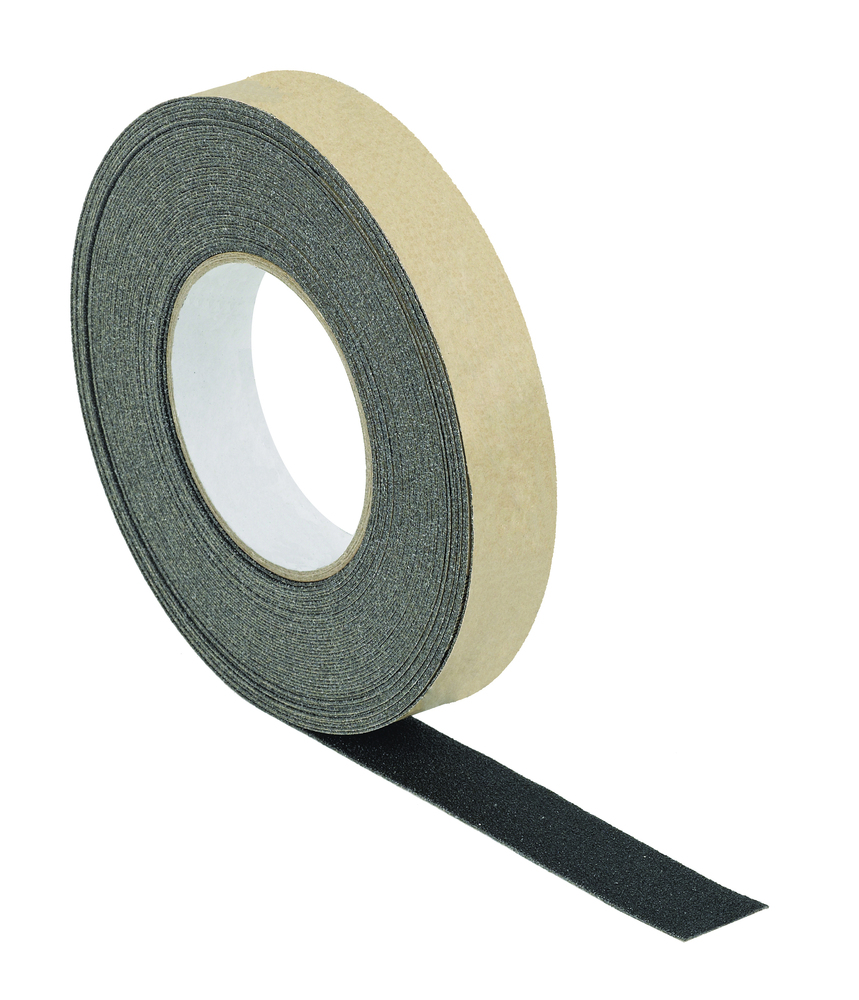 Bande adhésive antidérapante Carborundum noire pour nez de marches