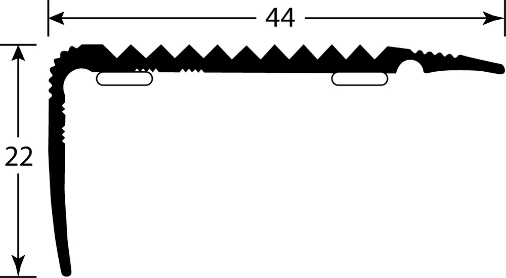 Nez de Marche de Rénovation Adhésif Alu Incolore 3m