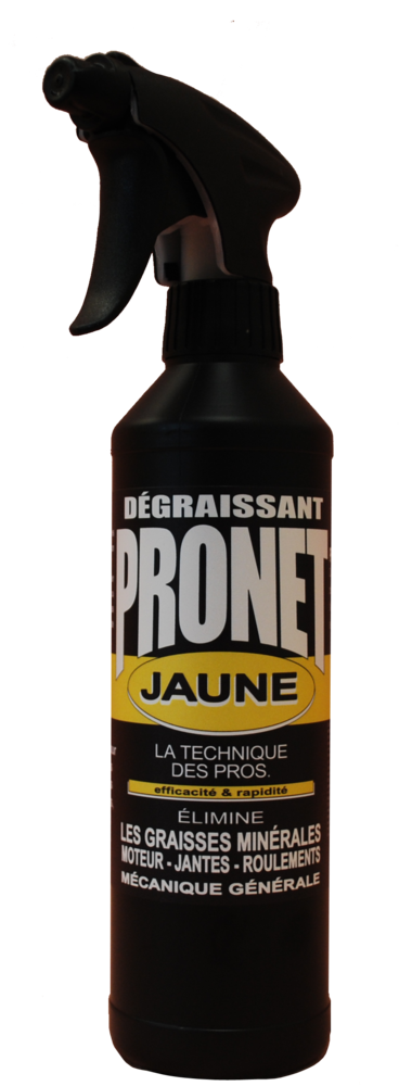 Dégraissant Mécanique Jaune 500 ml en aérosol pour nettoyage d'outils et pièces de bricolage