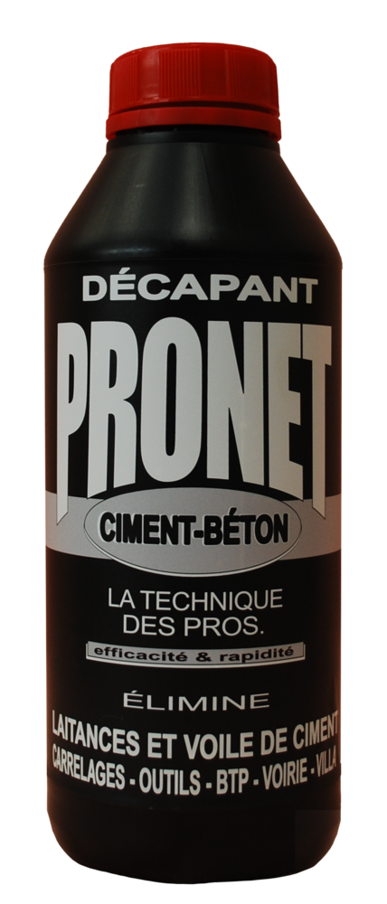 Décapant sols ciment béton laitance 1L