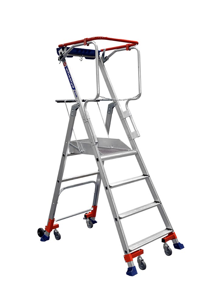 Plateforme individuelle mobile Wheelys 4 Marches pour les travaux de bâtiment