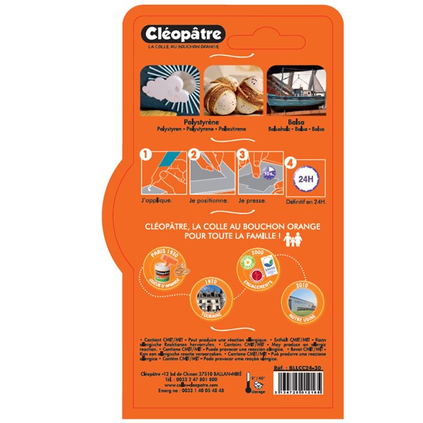 Cléopâtre Colle Bois Cléo'Tech Tube de 30 g
