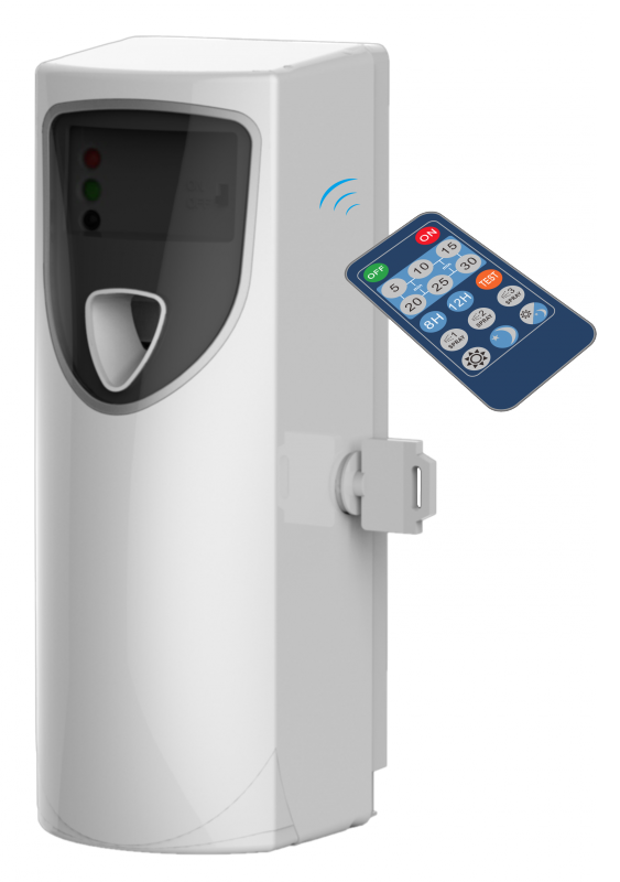 Diffuseur automatique insecticide anti-volants pour le jardin, appareil de protection extérieur discret et programmable.