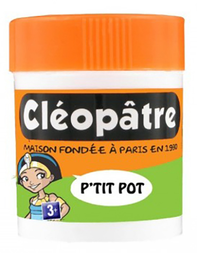 Cléopâtre Petit Pot de Colle Blanche Avec Spatule Intégrée