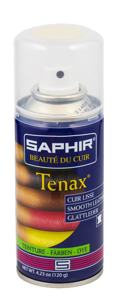 Aérosol Tenax 150 ml pour l'entretien et l'imperméabilisation des cuirs, protège contre l'eau et les taches.