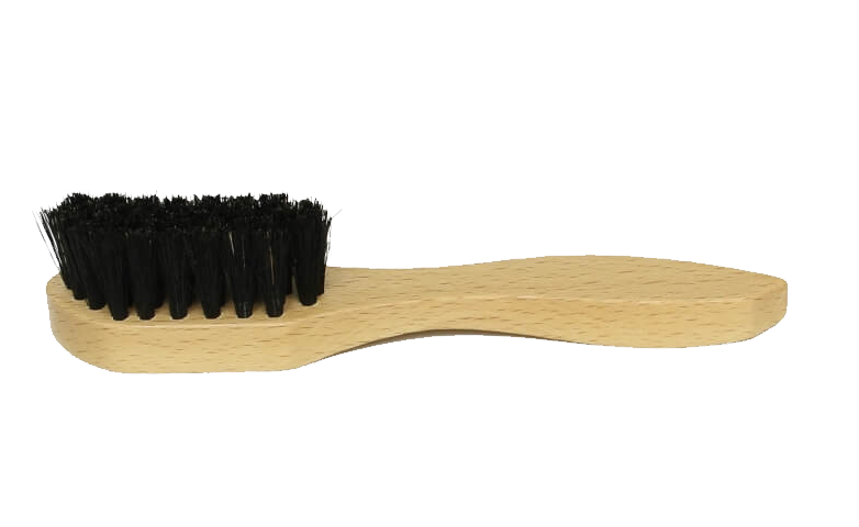 Brosse décrottoire de 15 cm en bois pour nettoyer les chaussures et articles en cuir