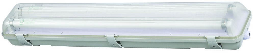 Armature LED T8 étanche IP65 double tube 2x18W de 1.20m pour éclairage professionnel atelier ou extérieur