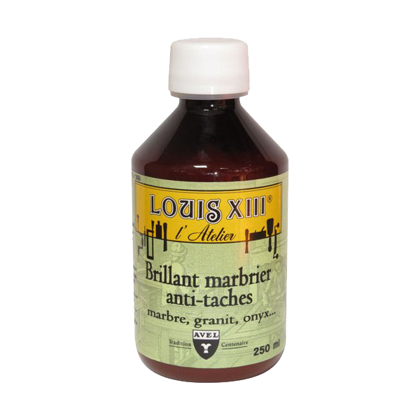 Produit d'entretien sols durs Brillant Marbier Louis XIII 250 ml pour faire briller et protéger le marbre.