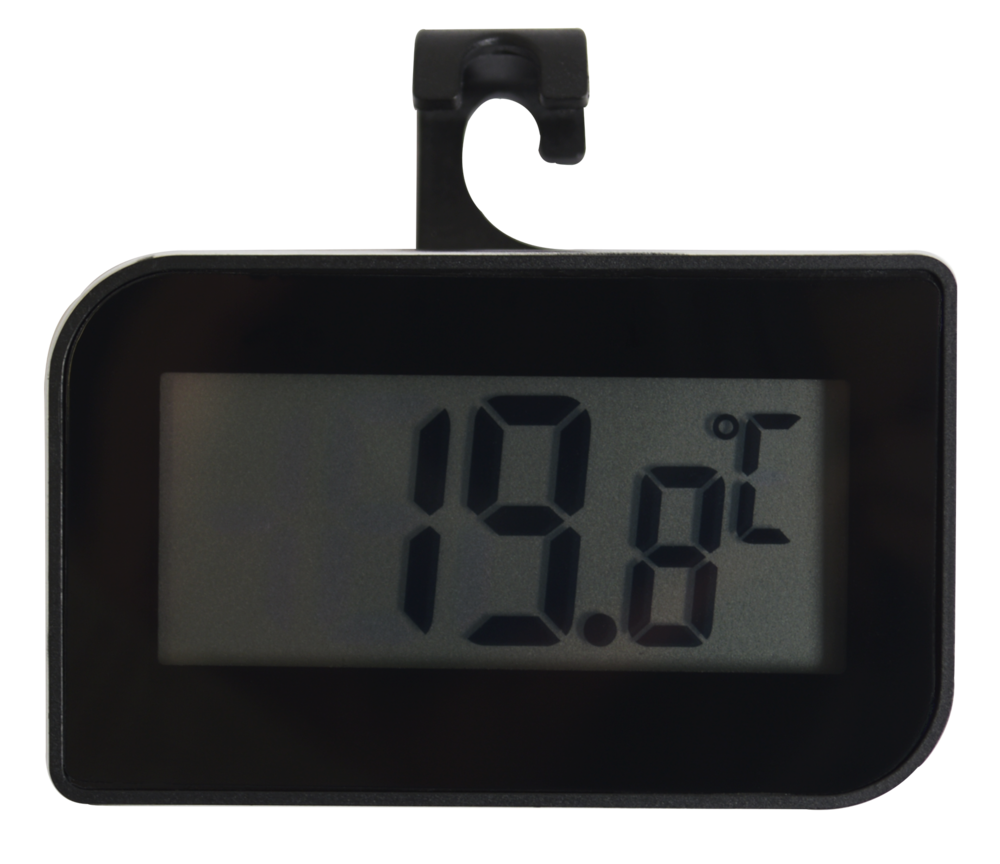 Thermomètre électronique compact pour réfrigérateur et congélateur avec grand écran LCD facile à lire