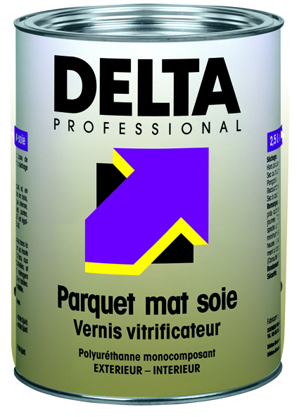 Vitrificateur parquet solvant 2.5L finition mat soie pour bois intérieur