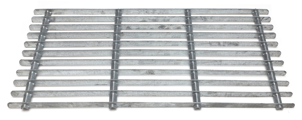 Grille gratte pieds galvanisée 60 x 30 cm pour l'extérieur