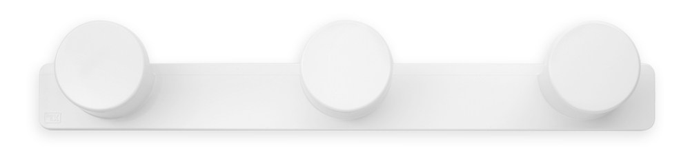 Portemanteau Triple Plastique Blanc en Sachet Accrochable