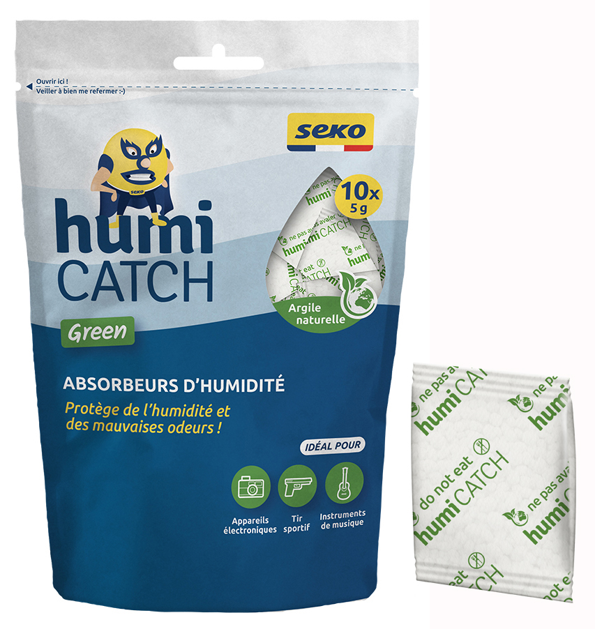 Absorbeurs d'humidité Humicatch Green 5g, paquet de 10 sachets