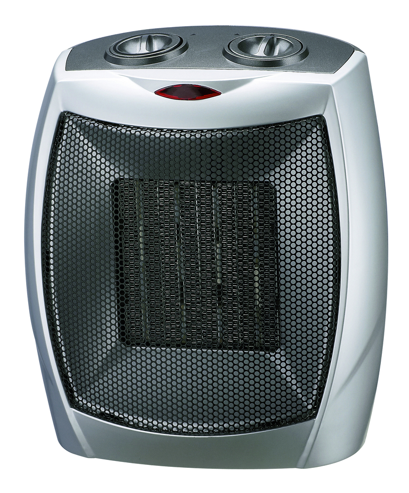 Radiateur électrique céramique mobile Jugo 1500W sur roulettes, couleur blanche