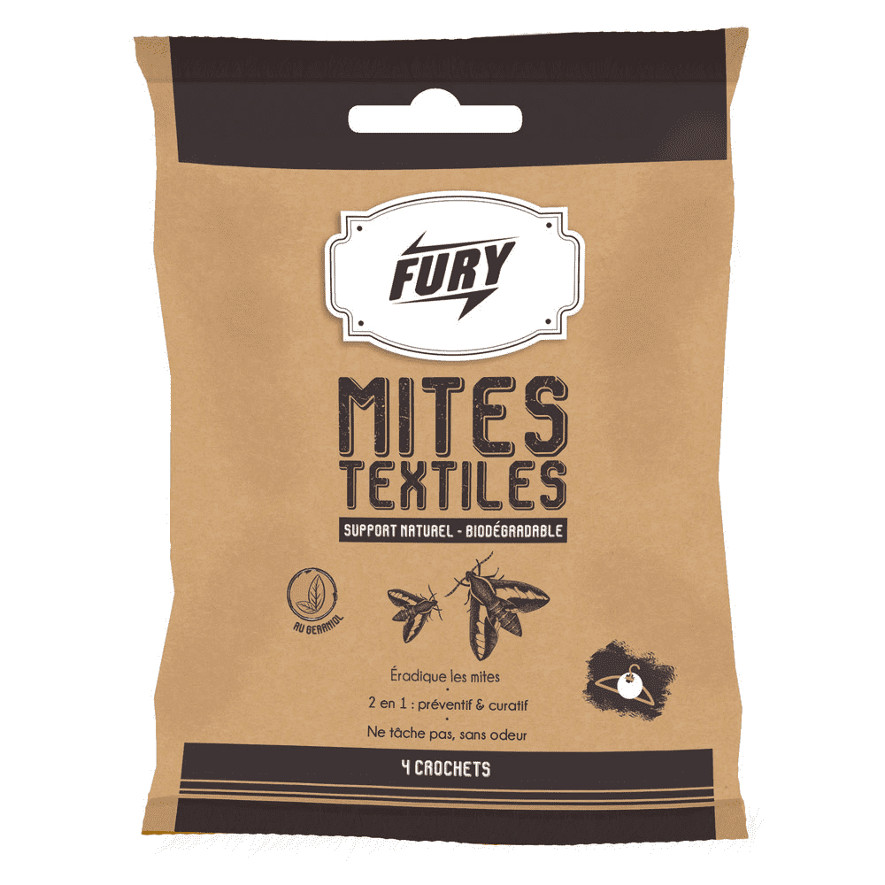 Sachet de 4 crochets antimites TP19 pour penderie contre les mites textiles