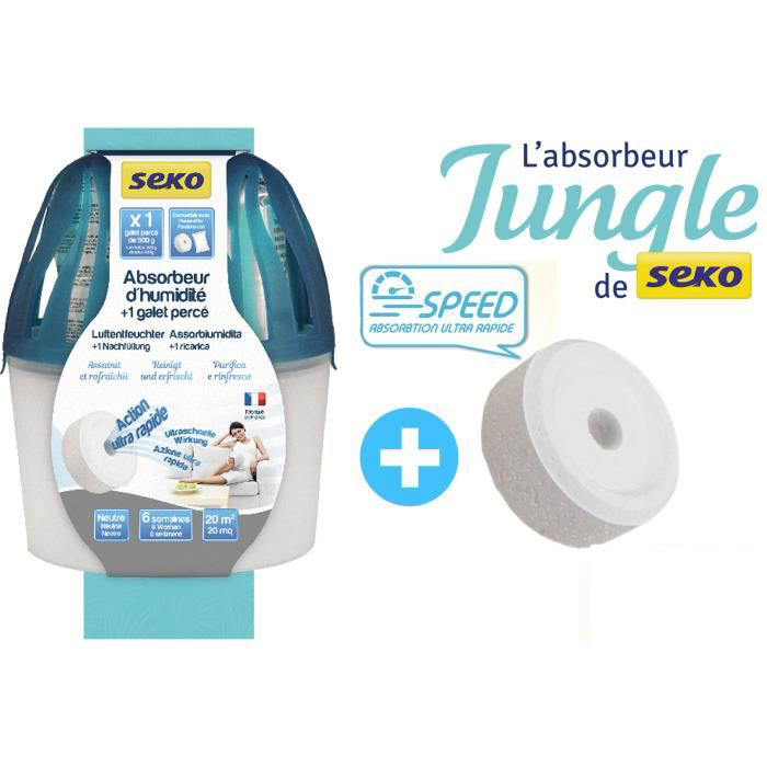 Absorbeur d'Humidité Jungle + 1 Recharge Box de 55 Unités