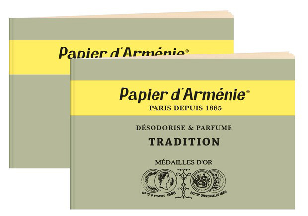 Boîte de 30 carnets de Papier d'Arménie Tradition, désodorisant et purificateur d'air.